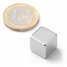 Neodymium magnetic cube 12x12x12mm 17,6 pounds
